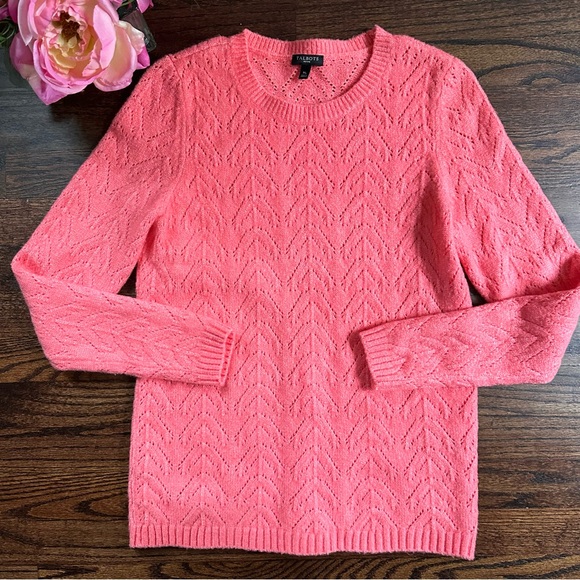Talbots decorative stitch sweater, size MP - Picture 1 of 6
